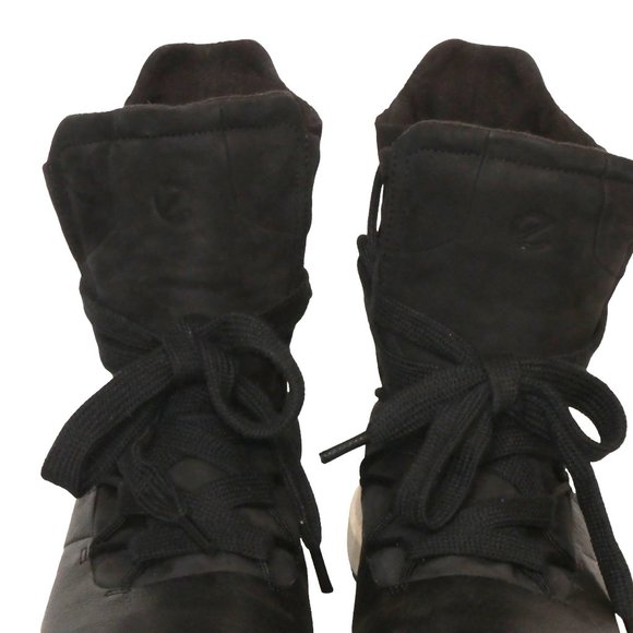 ECCO WOMEN'S SOLICE MID GTX BOOTS Black and White Size 39 - Picture 6 of 11